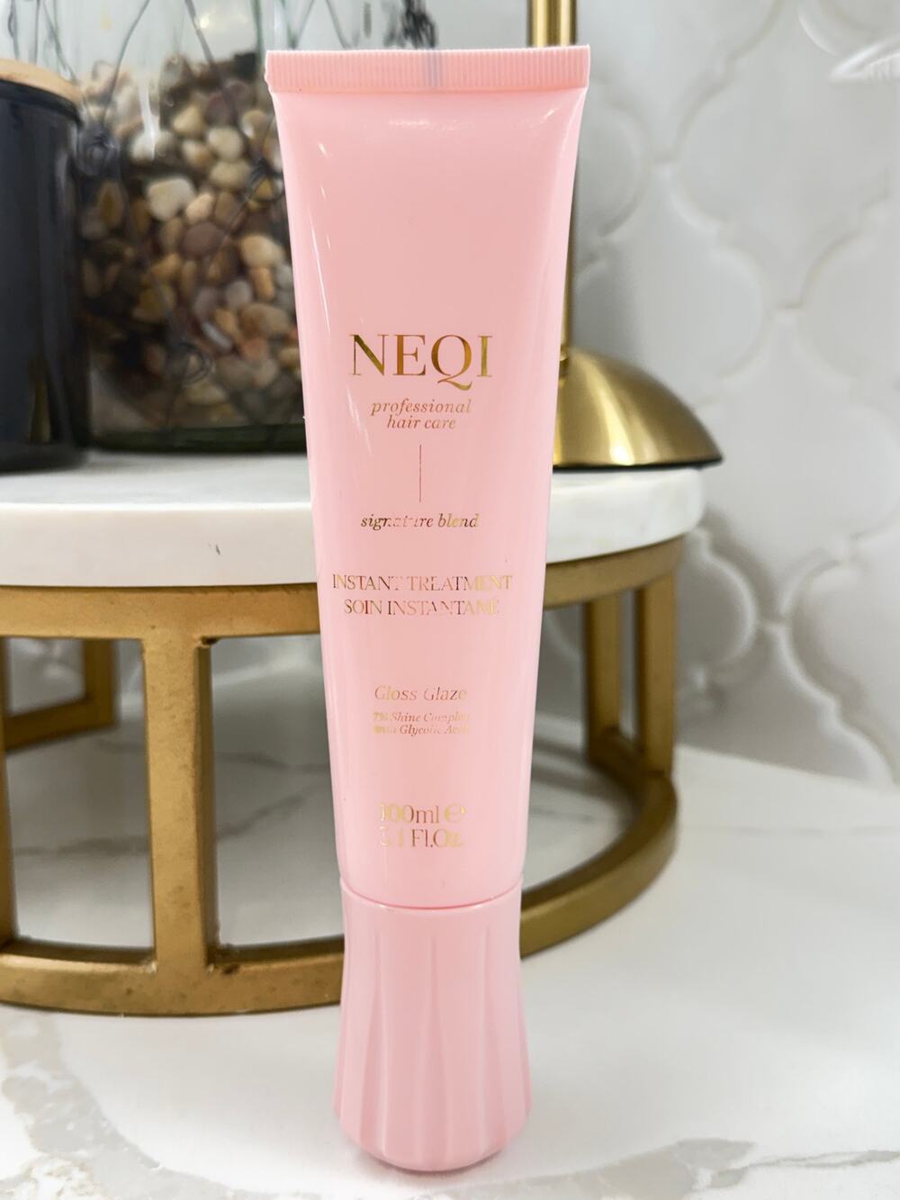 NEQI Treatment Treasure Gloss Glaze 3-Min Hair Treatment Vegan New 11.2oz